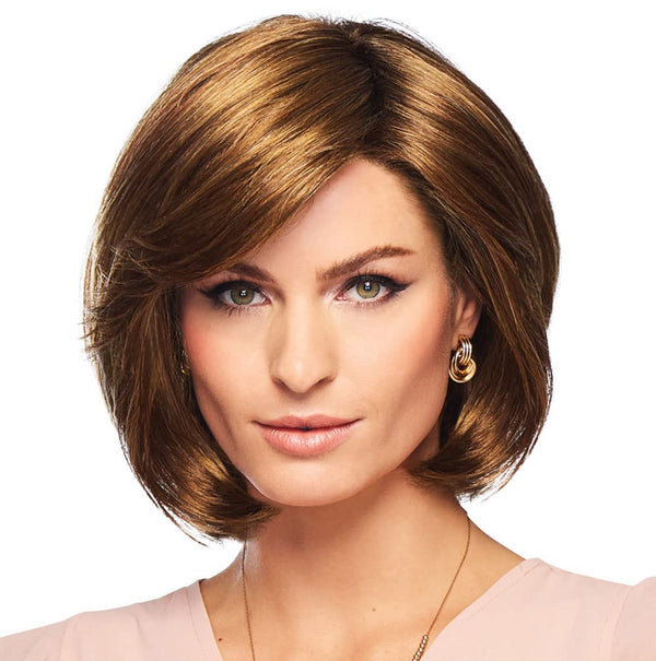 GABOR Curves Ahead Chin-Length Layered Wig by Hairuwear, Average Size CapGL16-27 Buttered Biscuit