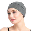 Bamboo Sleep Cap for Hair Loss Home Head Cover for Chemo Women Bike Hard Hat Helmet Liner Cotton Beanie