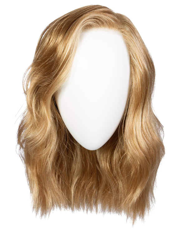 GABOR Love Wave Layered Shoulder-Length Wig With Soft Barrel Curled Waves by Hairuwear, Average Cap, GL15-26SS Buttered Toast
