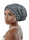 FocusCare Satin Lined Sleep Slouchy Cap Curly Girl Slap Headwear Gifts for Frizzy Hair Women