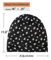 FocusCare Satin Lined Sleep Slouchy Cap Curly Girl Slap Headwear Gifts for Frizzy Hair Women