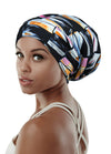 FocusCare Satin Lined Sleep Slouchy Cap Curly Girl Slap Headwear Gifts for Frizzy Hair Women