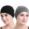 Bamboo Sleep Cap for Hair Loss Home Head Cover for Chemo Women Bike Hard Hat Helmet Liner Cotton Beanie