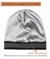 FocusCare Adjustable Sleeping Cap,Satin Lined Extra Large Women Curly Hair Available Day and Night