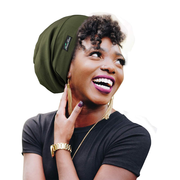 FocusCare Adjustable Sleeping Cap,Satin Lined Extra Large Women Curly Hair Available Day and Night