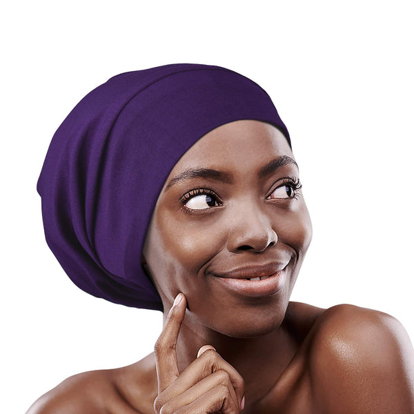 FocusCare Adjustable Sleeping Cap,Satin Lined Extra Large Women Curly Hair Available Day and Night