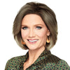 GABOR Epic Chin Length Classic Bob Wig by Hairuwear, Large Cap, GL56-60 Sugared Silver