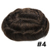 Generic Hair System For Men Toupee Fine Mono Hair Piece European Human Hair Replacement NPU Skin Around Toupee For Men (5# Medium Light Brown, 8x10""-120% Medium Light to Medium Density)