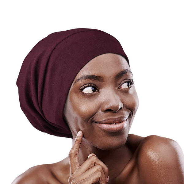 FocusCare Adjustable Sleeping Cap,Satin Lined Extra Large Women Curly Hair Available Day and Night