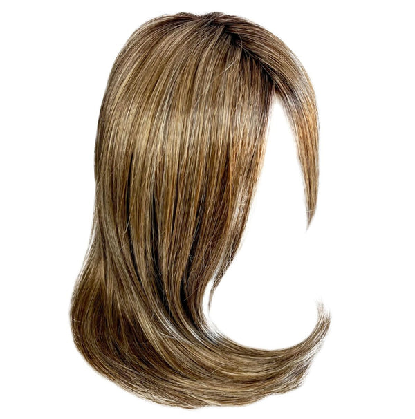 GABOR Front Cover Layered Long Bob Style Wig, Hand-Tied Mono Top by Hairuwear, Average Cap - GF14-22SS Wheat