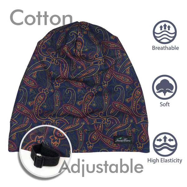 FocusCare Adjustable Sleeping Cap,Satin Lined Extra Large Women Curly Hair Available Day and Night