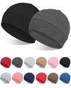 2Pcs/4Pcs 100% Bamboo Viscose Beanies for Men Women Helmet Liner Lightweight Sleeping Cap for Chemo Hair Loss