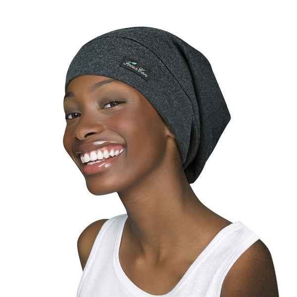 FocusCare Satin Lined Sleep Slouchy Cap Curly Girl Slap Headwear Gifts for Frizzy Hair Women