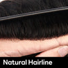 Mens Toupee Human Hair Piece Wigs Replacement System Full Swiss Lace Bleached Knot
