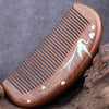 1 piece EXOTIC MYTH wooden comb Natural Anti-static Sandalwood Wooden Hair Comb with gift bag (EM10-3)