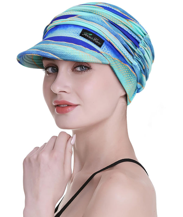 FocusCare Soft Chemo Scarves for Women, Bamboo Baseball Cap, Turban for Hair Loss