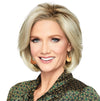 GABOR Epic Chin Length Classic Bob Wig by Hairuwear, Large Cap, GL56-60 Sugared Silver