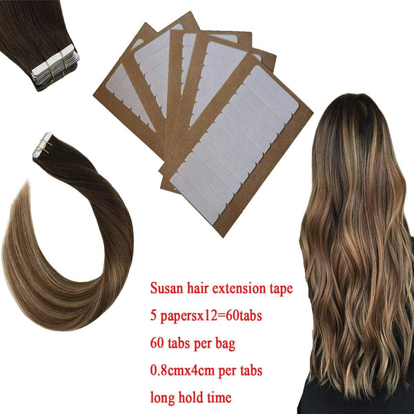 60 tabs More than 3 months hold time Double Sided Hair Extension Tape hair tape