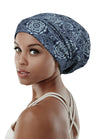 FocusCare Satin Lined Sleep Slouchy Cap Curly Girl Slap Headwear Gifts for Frizzy Hair Women