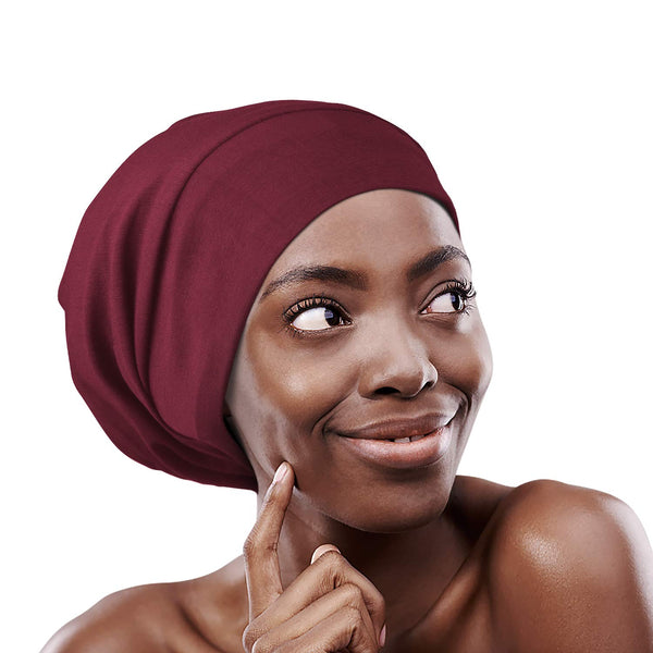 FocusCare Adjustable Sleeping Cap,Satin Lined Extra Large Women Curly Hair Available Day and Night