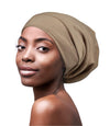 FocusCare Satin Lined Sleep Slouchy Cap Curly Girl Slap Headwear Gifts for Frizzy Hair Women