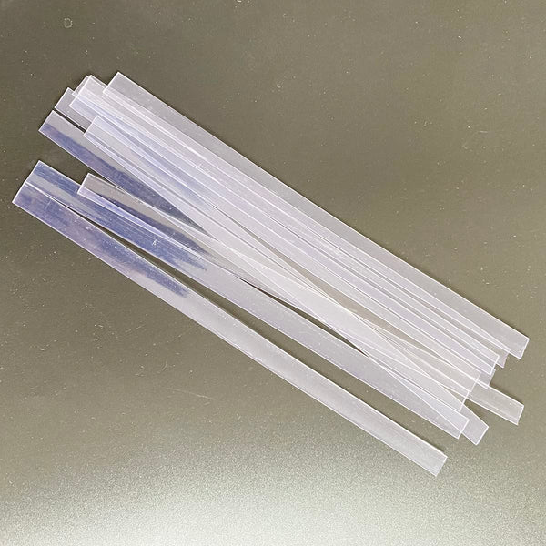 10pcs 0.9 * 20cm Italian Glue Keratin Bonding Glue Fusion Flat Tip For Fusion Human Hair Extensions(Transparent)