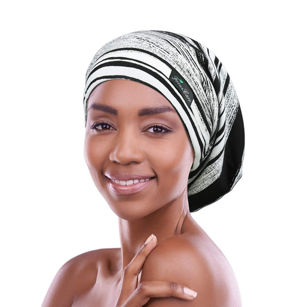 FocusCare Adjustable Sleeping Cap,Satin Lined Extra Large Women Curly Hair Available Day and Night