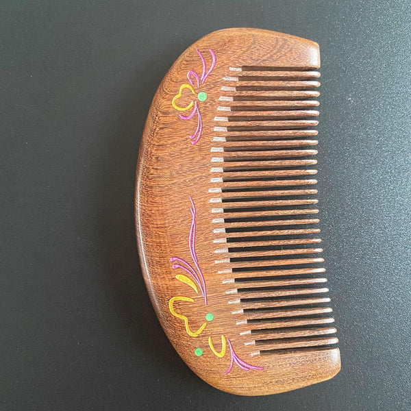 EXOTIC MYTH wooden comb Natural Anti-static Sandalwood Wooden Hair Comb with gift bag EM1118