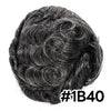 Menn toupee hårsystem Ultra tynn hudhårstykke europeisk menneskehår erstatning 0,02-0,10 mm v-loop toupee for menn. (2# Darkest Brown, 8x10-0.06mm-0.08mm V-loop)