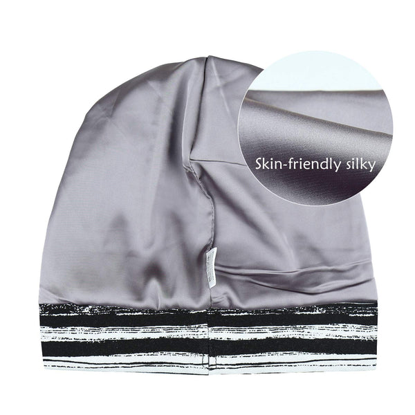 FocusCare Adjustable Sleeping Cap,Satin Lined Extra Large Women Curly Hair Available Day and Night