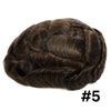 Generic Hair System For Men Toupee Fine Mono Hair Piece European Human Hair Replacement NPU Skin Around Toupee For Men (5# Medium Light Brown, 8x10""-120% Medium Light to Medium Density)