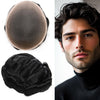 Generic Hair System For Men Toupee Fine Mono Hair Piece European Human Hair Replacement NPU Skin Around Toupee For Men (5# Medium Light Brown, 8x10""-120% Medium Light to Medium Density)