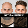 Generic Hair System For Men Toupee Fine Mono Hair Piece European Human Hair Replacement NPU Skin Around Toupee For Men (5# Medium Light Brown, 8x10""-120% Medium Light to Medium Density)