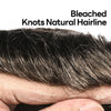 Human Hair Men's Hair Replacement System Full Swiss Lace Front Undetectable Breathable Men's Toupee (5# Medium Light Brown, 8x10-100% Light Med-Light Density)