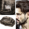 Human Hair Men's Hair Replacement System Full Swiss Lace Front Undetectable Breathable Men's Toupee (5# Medium Light Brown, 8x10-100% Light Med-Light Density)