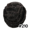 Menn toupee hårsystem menneskehår erstatning for menn 0,04 mm ultra tynn hud toupee for menn v-looped hårstykke (220# mørkest brun med 20% grå, 8x10 "-100% lys med-lys tetthet)