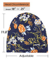 FocusCare Satin Lined Sleep Slouchy Cap Curly Girl Slap Headwear Gifts for Frizzy Hair Women