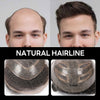 Generisk toupee for menn hårsystem fransk blonder front herre toupee europeisk menneskehår stykke fint mono hår erstatningssystem (1b# av svart, 8x10 ""-120% middels lys til middels tetthet)