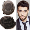 Generic Toupee For Men Hair System French Lace Front Mens Toupee European Human Hair Piece Fine MONO Hair Replacement System (3# Dark Brown, 8x10""-120% Medium Light to Medium Density)