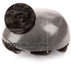 Menn toupee hårsystem menneskehår erstatning for menn 0,04 mm ultra tynn hud toupee for menn v-looped hårstykke (220# mørkest brun med 20% grå, 8x10 "-100% lys med-lys tetthet)