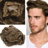 Human Hair Men's Hair Replacement System Full Swiss Lace Front Undetectable Breathable Men's Toupee (5# Medium Light Brown, 8x10-100% Light Med-Light Density)