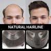 Mens Toupee Human Hair Pieces Wigs Durable Hair Replacement Systems for Men Wigs Fine Mono