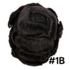 Mens Toupee Human Hair Piece Wigs Replacement System Full Swiss Lace Bleached Knot