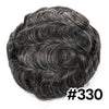 Generisk toupee for menn hårsystem fransk blonder front herre toupee europeisk menneskehår stykke fint mono hår erstatningssystem (1b# av svart, 8x10 ""-120% middels lys til middels tetthet)