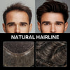 Generic French Lace Mens Toupee Poly Pu Around Toupee for Men Hair Piece European Human Hair Replacement System (17# Dark Ash Blonde, 7x9""-120% Medium Light to Medium Density)