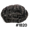 Swiss Lace Toupee for Men Hairpiece European Humanhair Replacement System Lace Front Men Toupee BleachedKnot Hairpiece. (320# Dark Brown with 20% Grey, 6x8"-100% Light Med-Light Density)