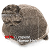 Human Hair Men's Hair Replacement System Full Swiss Lace Front Undetectable Breathable Men's Toupee (5# Medium Light Brown, 8x10-100% Light Med-Light Density)