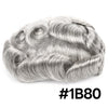Swiss Lace Toupee for Men Hairpiece European Humanhair Replacement System Lace Front Men Toupee BleachedKnot Hairpiece. (320# Dark Brown with 20% Grey, 6x8"-100% Light Med-Light Density)