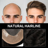 Generic Hair System For Men Toupee Fine Mono Hair Piece European Human Hair Replacement NPU Skin Around Toupee For Men (5# Medium Light Brown, 8x10""-120% Medium Light to Medium Density)
