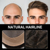Generic Hair System For Men Toupee Fine Mono Hair Piece European Human Hair Replacement NPU Skin Around Toupee For Men (5# Medium Light Brown, 8x10""-120% Medium Light to Medium Density)